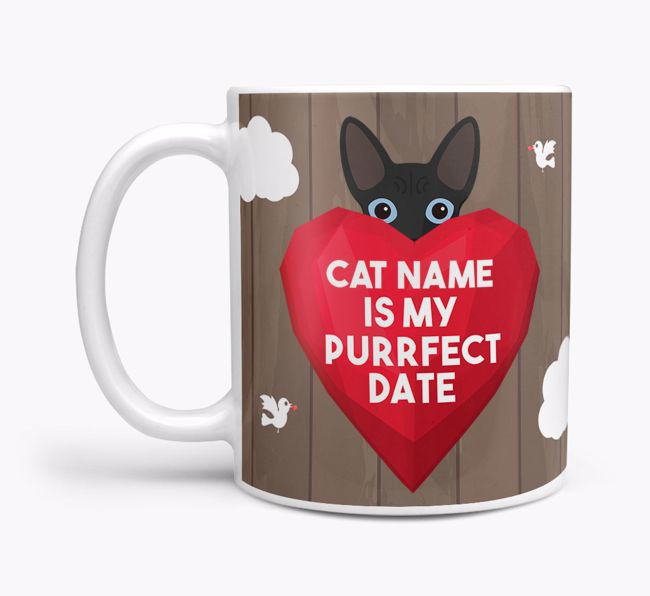 Purrfect Date: Personalised {breedCommonName} Mug